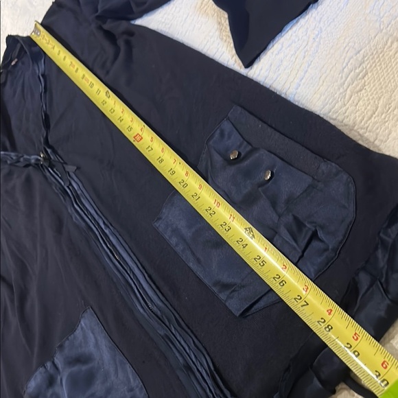 Elie Tahari Navy Zip up Cardigan Jacket - Picture 12 of 13